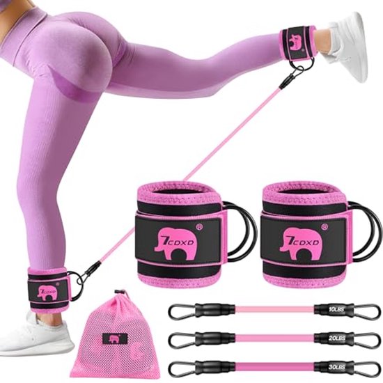 Pedaaltrekker Weerstandsband Sit-up Oefening Apparatuur Smart Spanning Touw Yoga Riem Expander Bodybuilding Weerstand Band Krachttraining Puller Multi-Tube Weerstand Band Verstelbare Weerstand Rop