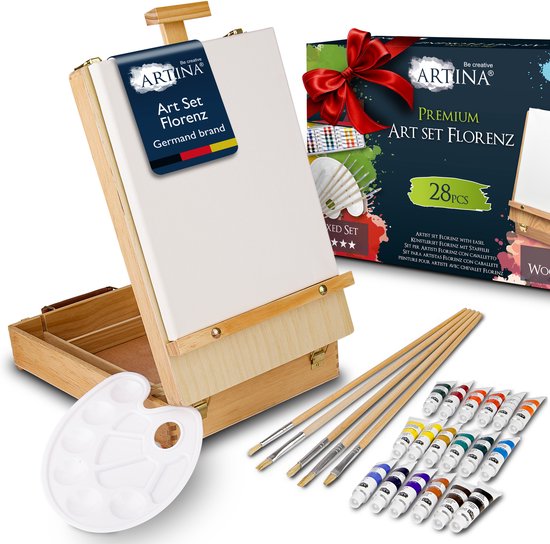 Artina Tafelezel Tekendoos 28-delig Set + Schildersdoek