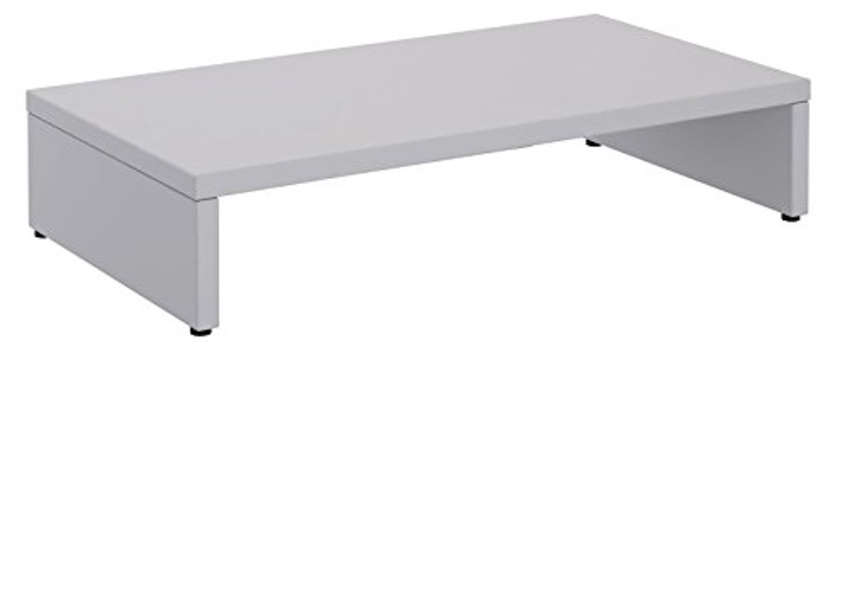 Monitorstandaard in Lichtgrijs - Ergonomische Schermverhoging voor PC- en Printers
