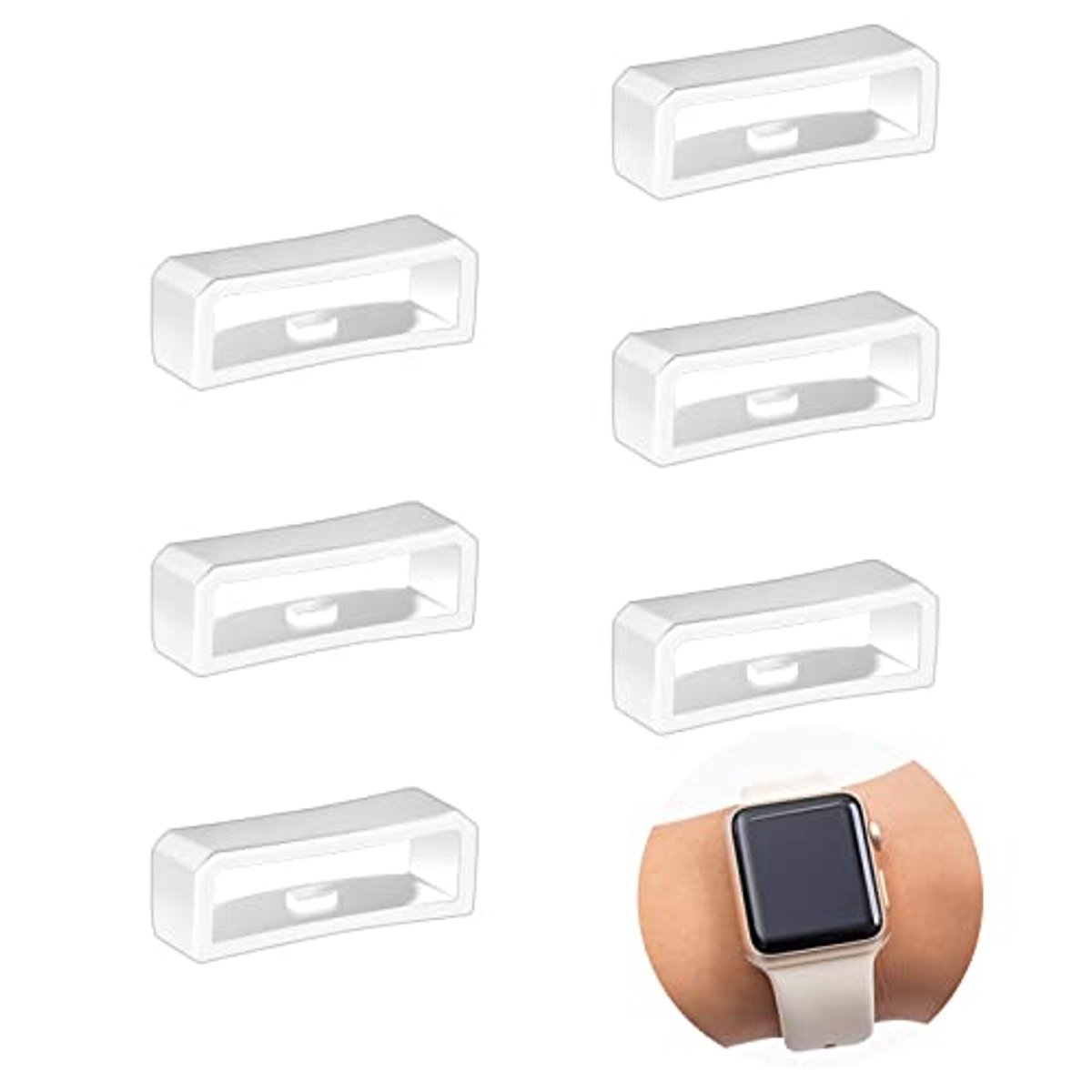 Siliconen horlogeband houder - Vervangende sluiting voor horloges