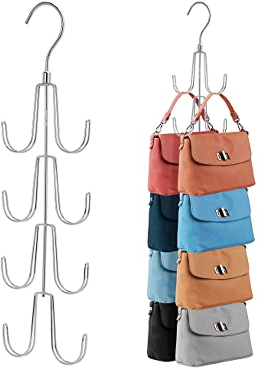 Draaibare Portemonnee Hanger Organizer met 8 Opslagruimtes - Set van 2