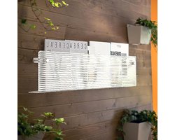 Set van 2 acryl tijdschriftenstandaards voor woonkamer en kantoor - Brochurehouder met schroeven - Tijdschriftenrek van 105 cm