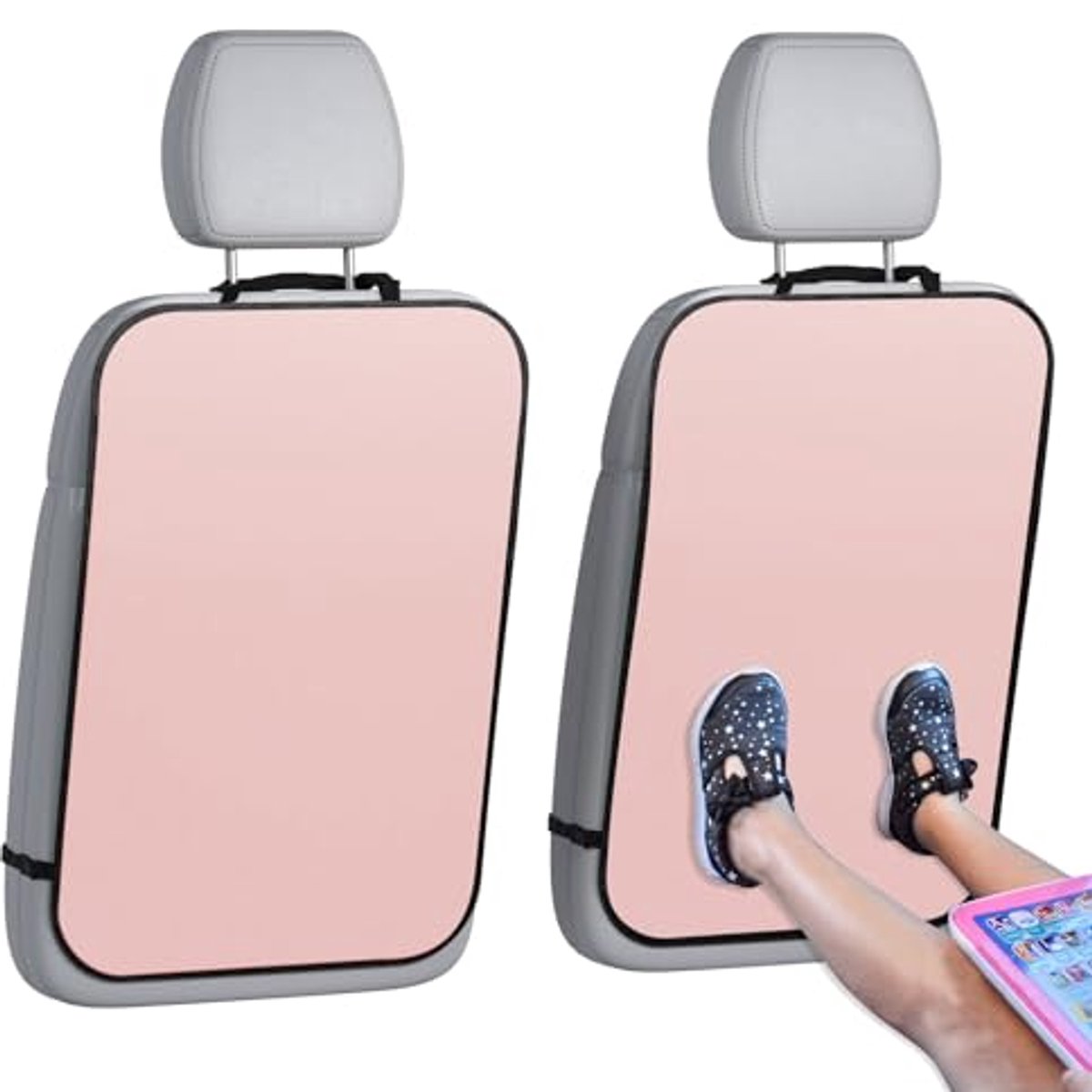 Image of Achterbankhoes set voor kinderen - Waterdichte auto-interieur beschermer met kickmatten