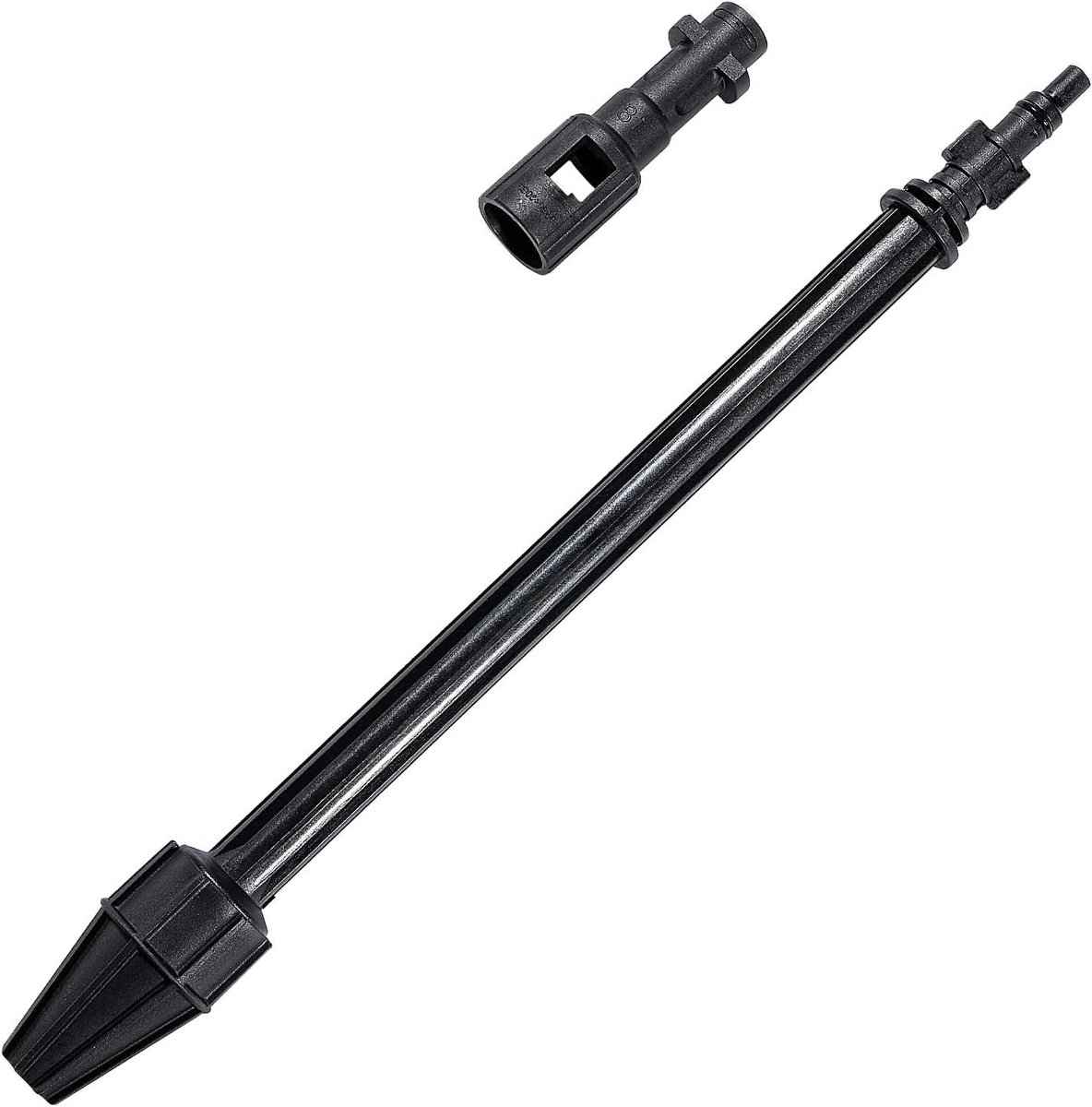 Dailygoods - Vervangende Hogedruklans - Turbovermogen - Draaibaar - Zwart - Voor Kärcher K2 K3 K4 K5 K6 K7 - Ideaal voor het Reinigen van Auto's en Te...