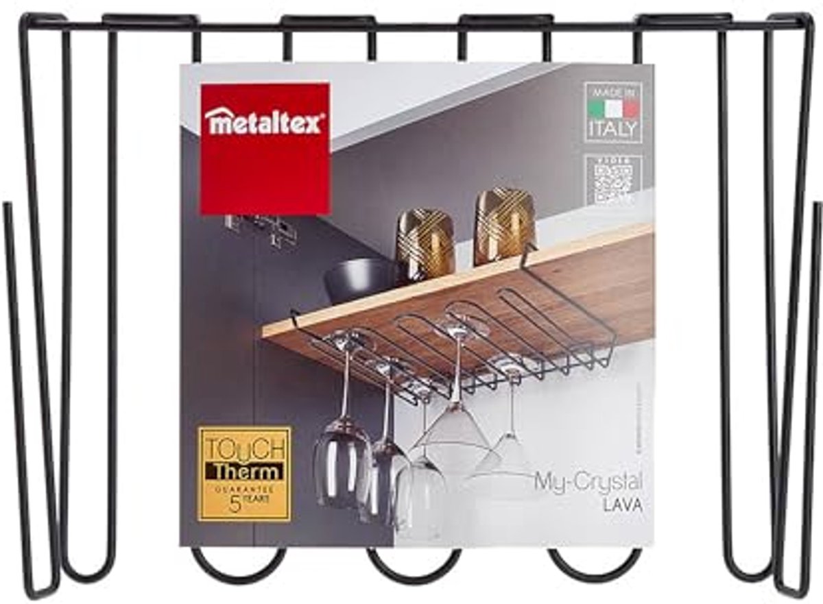 Onderzetters voor glazen - Ruimtebesparend en stijlvol - Zwart 38 x 26 x 7 cm
