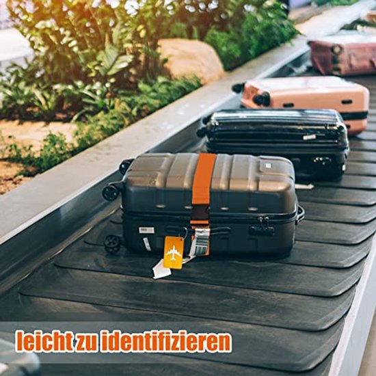 MURISE Bagageband 4 stuks kofferriem met 2 kofferlabels kofferband riem zware belasting voor reizen (Groen MURISE Bagageband 4 stuks kofferriem met 2 kofferlabels kofferband riem zware belasting voor reizen (Groen