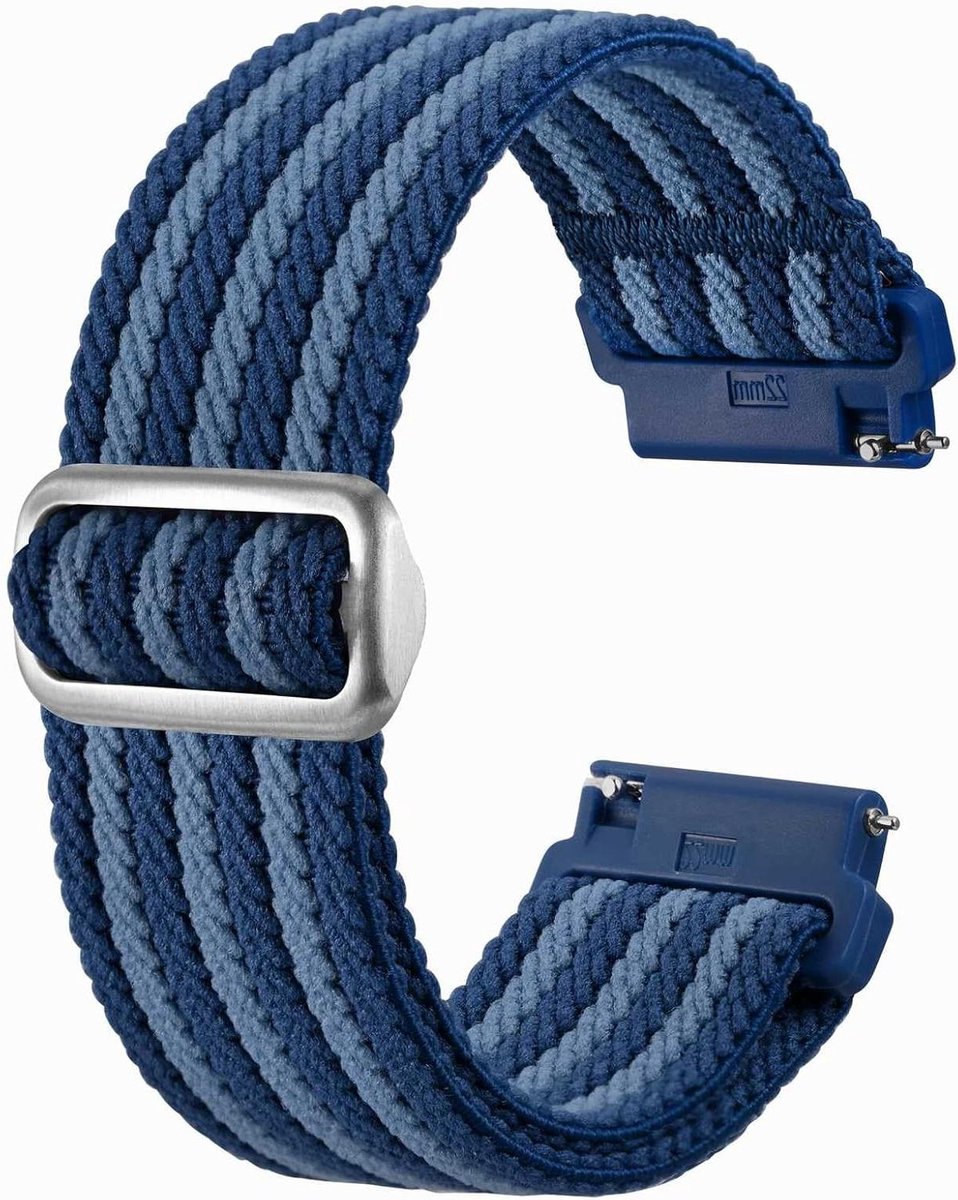 Geweven nylon horlogeband met schuifgesp - geschikt voor kleine en grote polsen - bandbreedte 18 mm 20 mm 22 mm 24 mm - duurzaam en verstelbaar