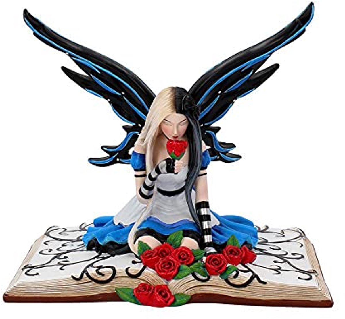 Betoverend Blauw 19cm Fantasy Beeldje van Hars