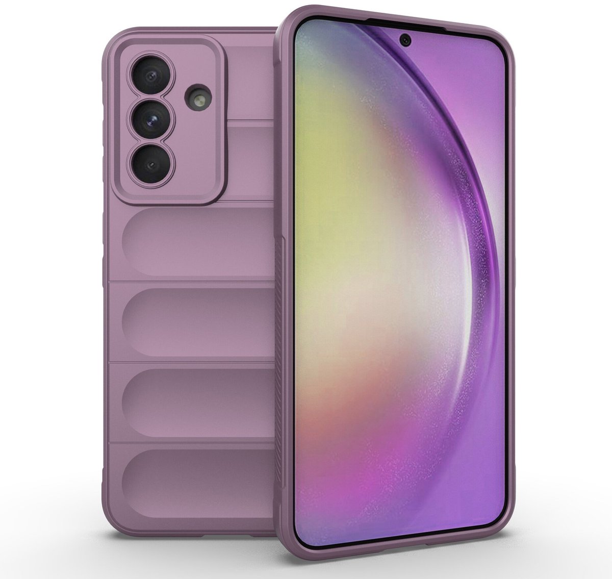 Solidenz AeroGrip FlexShield Hoesje geschikt voor Samsung A56 / A36 case - Paars