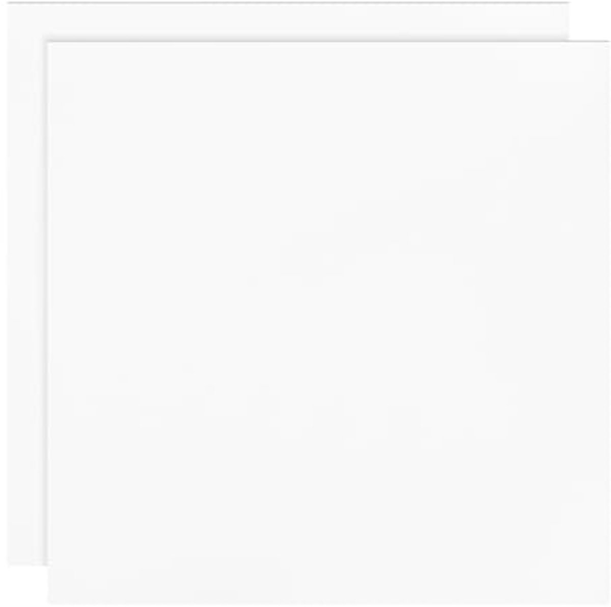 Image of 2 stuks 20x20 cm siliconen placemats - Waterdicht, Antislip, Wit