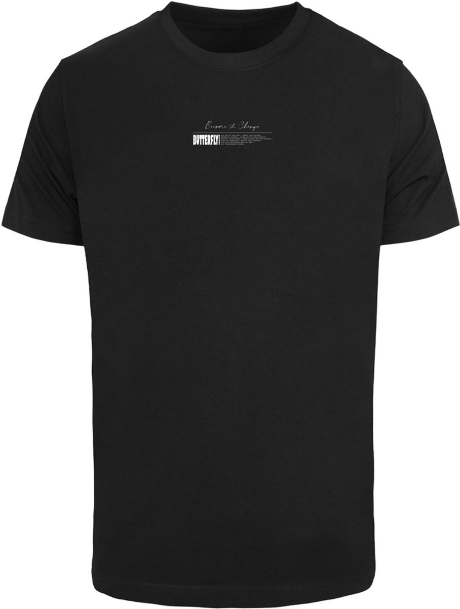 Mister Tee Become the Change Butterfly 2.0 Heren Tshirt 3XL Zwart