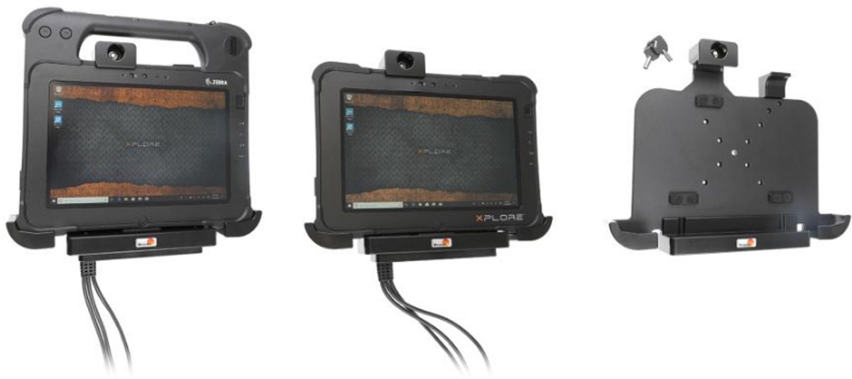 Brodit houder Zebra Xplore L10/XPAD-met slot/XDIM module