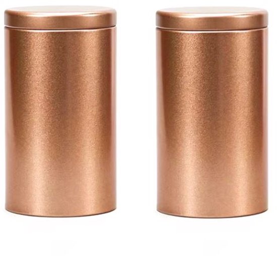 Boîte de rangement pour Dosettes de café - Boîtes de rangement pour dosettes de café - Boîte de rangement pour dosettes de Café - 2 pièces - Bronze