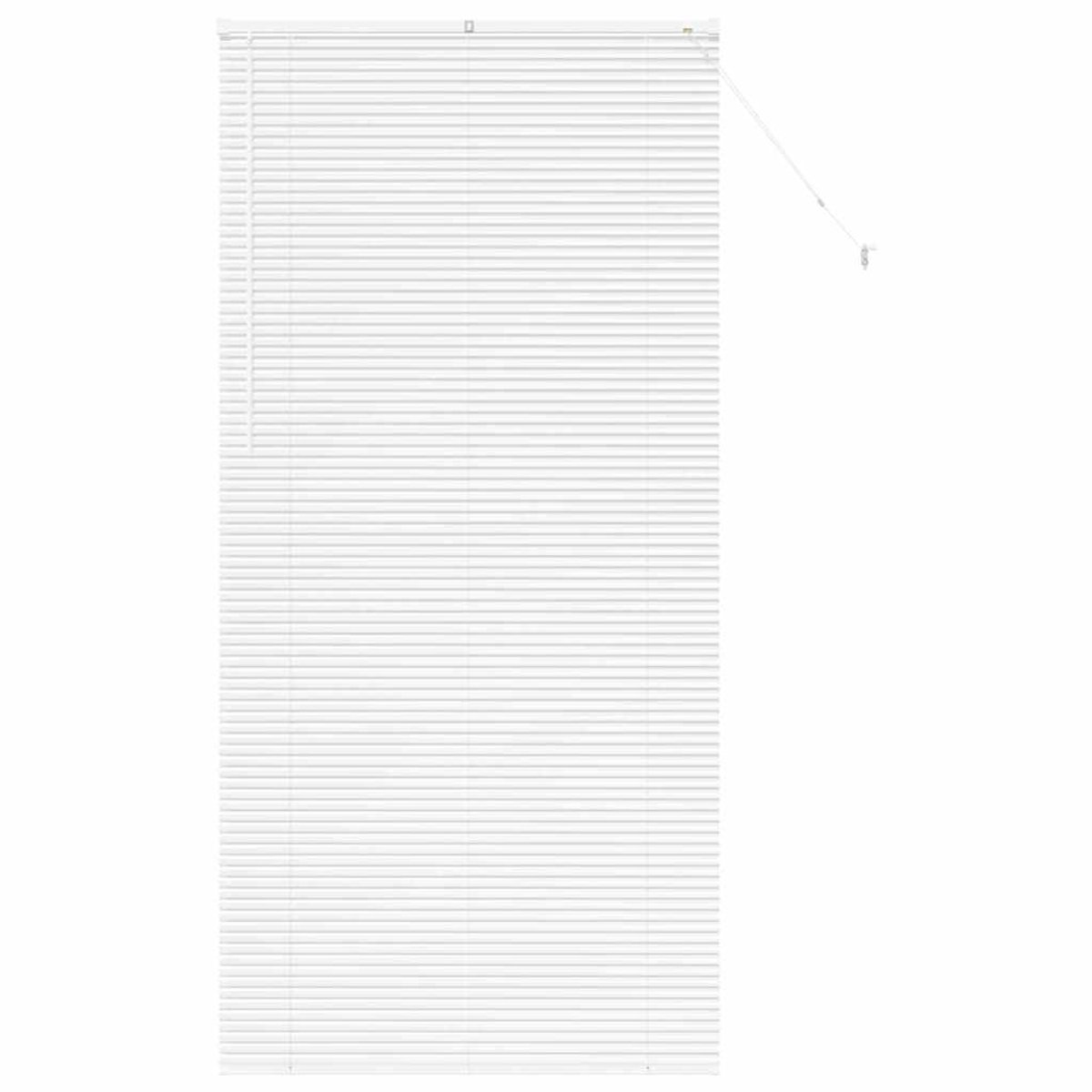vidaXL - Venetiaanse - jaloezie - Wit - 220 - x - 100 - cm - 25 - mm - Aluminium