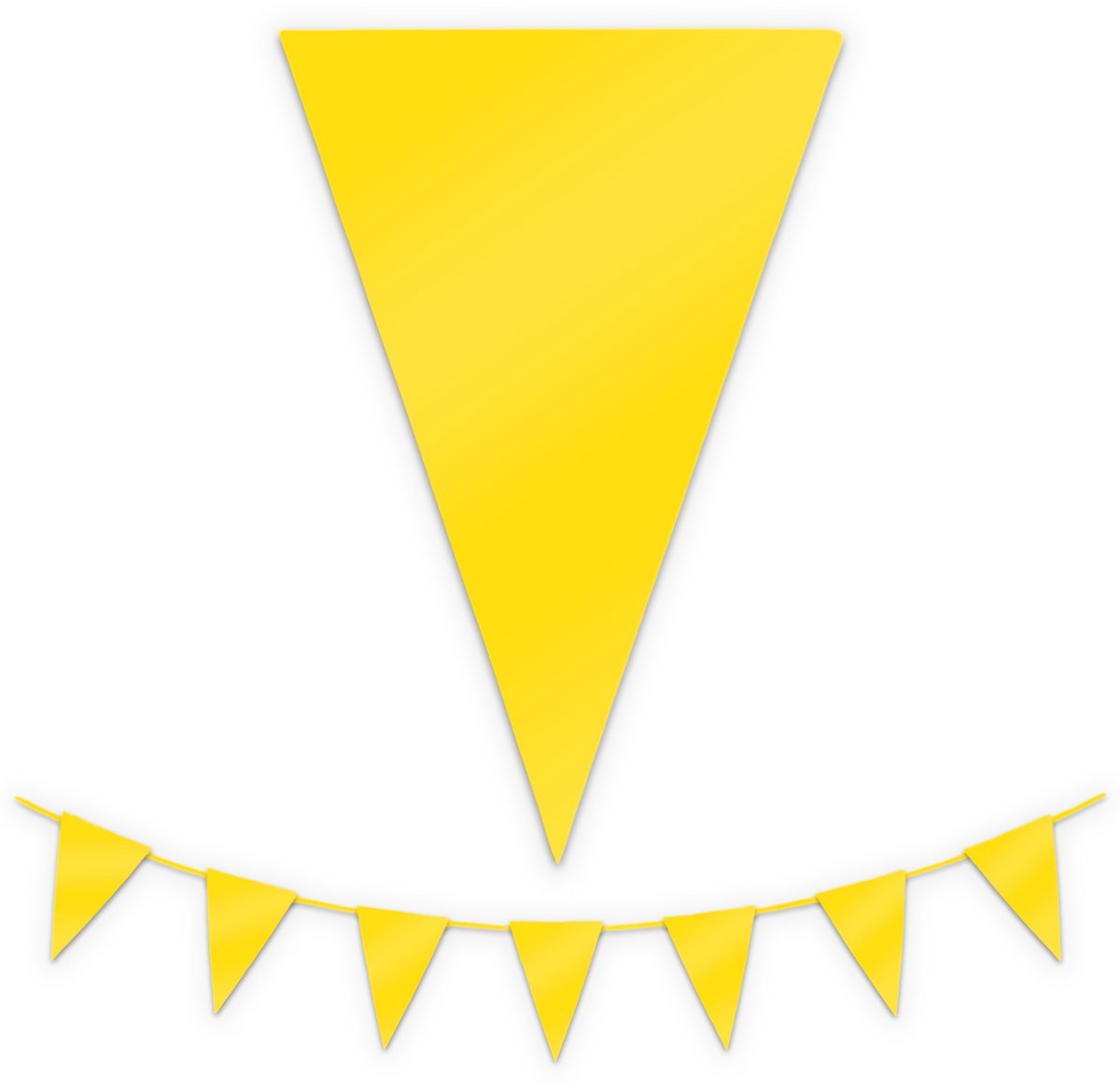 BTH - Slingers - Geel - Slingers Verjaardag - Vlaggenlijn - Verjaardag Versiering - Verjaardag - Vlaggetjes - Decoratie