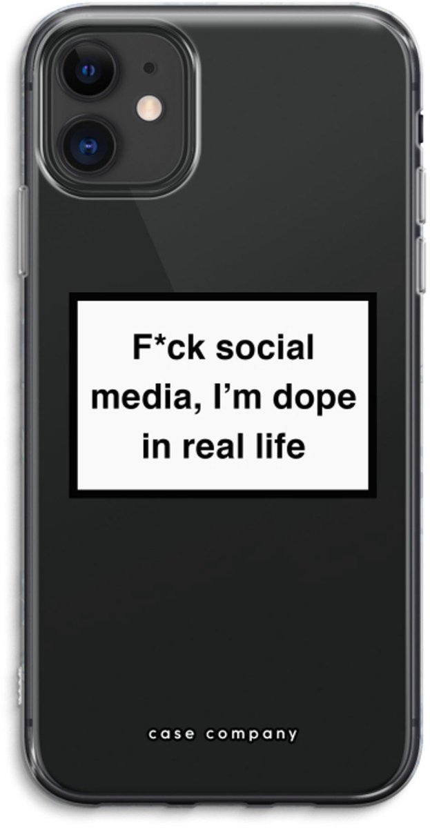 Case Company® - Hoesje geschikt voor iPhone 11 hoesje - I'm dope - Soft Cover Telefoonhoesje - Bescherming aan alle Kanten en Schermrand
