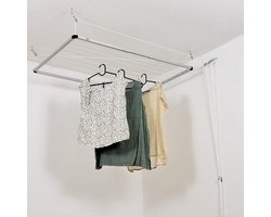 Uittrekbare Plafondwasdroger - Ruimtebesparend en Ergonomisch voor Binnen en Buiten