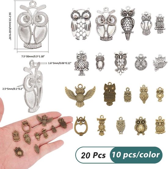 Julie Wang 200Pcs Gemengde 10 Stijlen Tibetaanse Zilver Brons Goud Lijm Op Bail Tag Voor Sieraden Maken Crafting