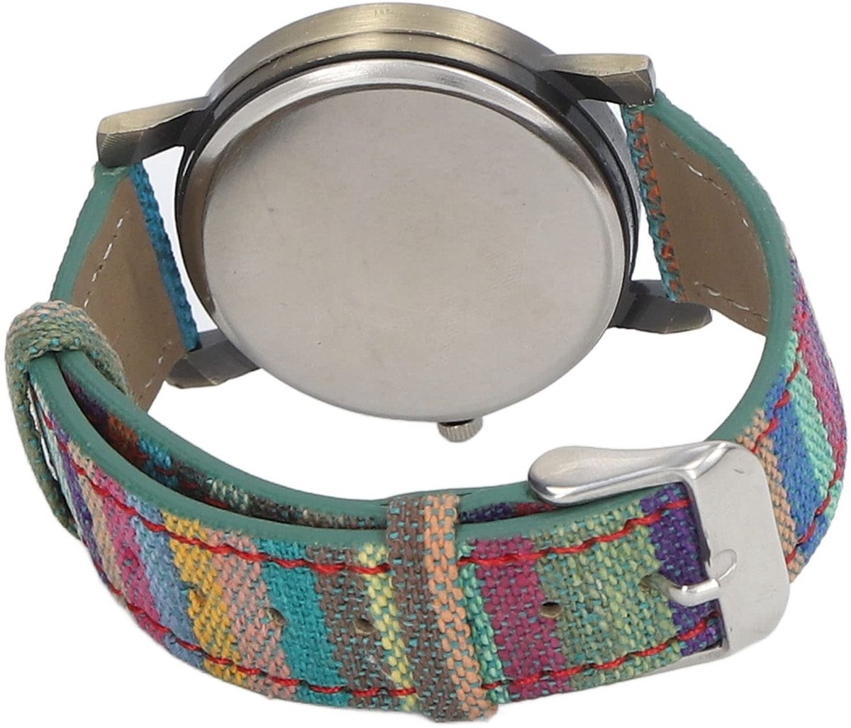 Hippie Watch, Bohemian Watch Multicolor Right Size Lightweight Accurate Time Brass for Gift(Blue)