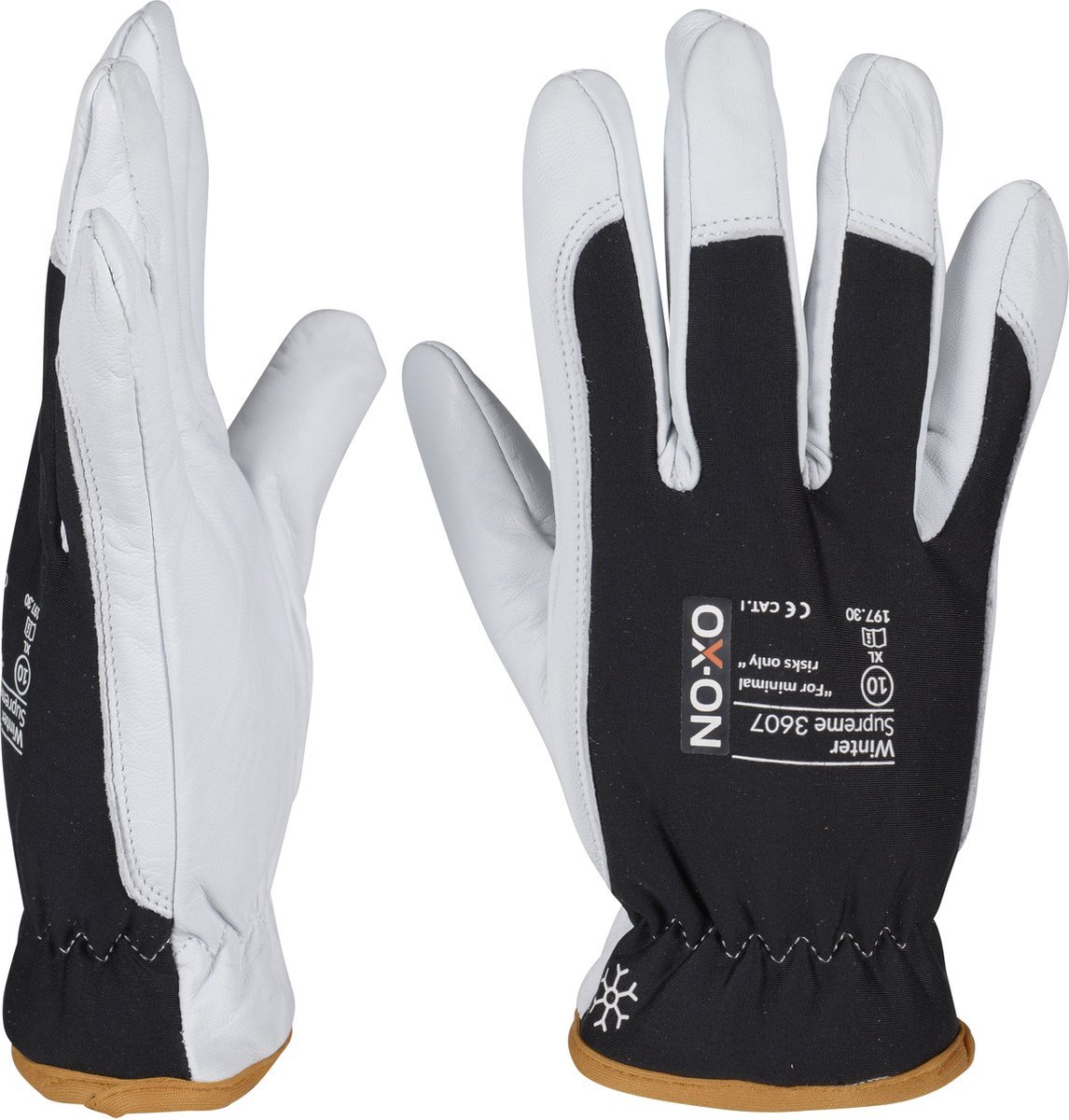 OX-ON Winter Supreme 3607 Leder Thermo Werkhandschoen - maat XL/XXL