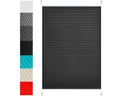 Plissé gordijnen 75 x 210 cm voor zonwering, privacy en geluidsisolatie