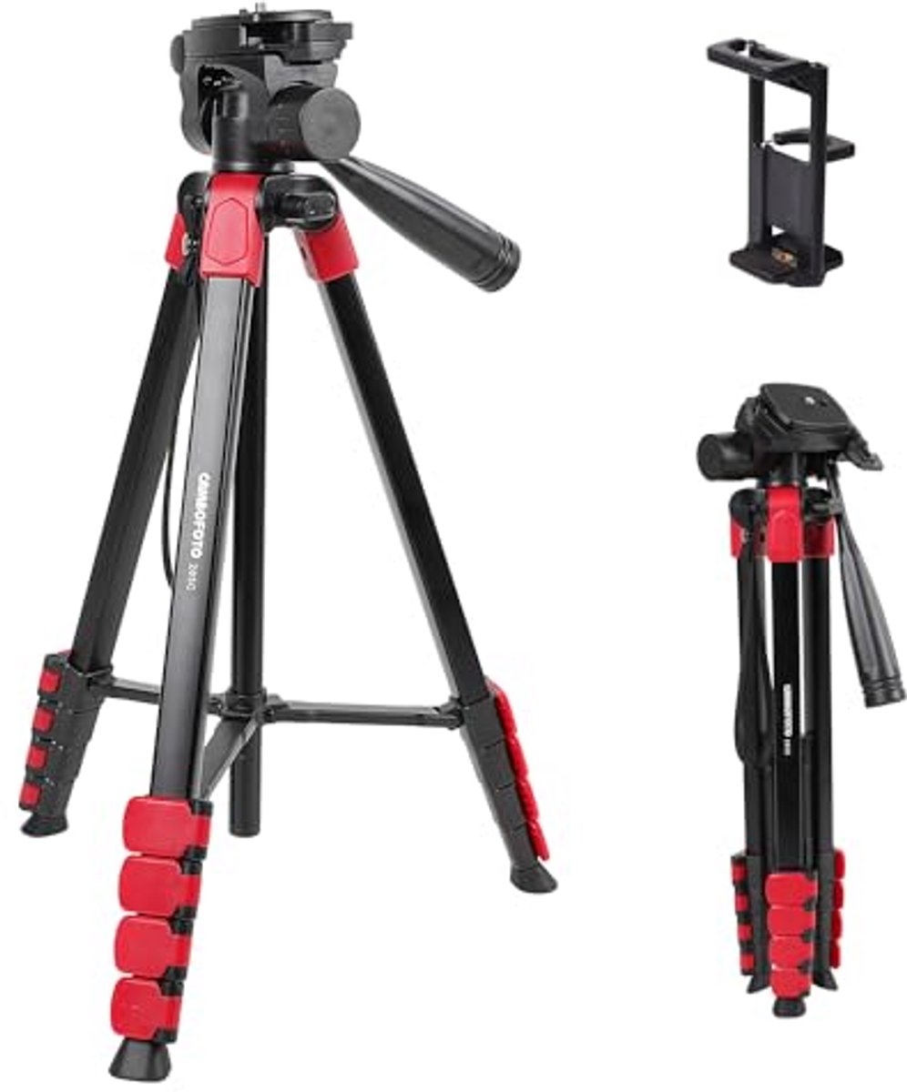 Professioneel 172cm Aluminium Statief met Clip en Draagtas