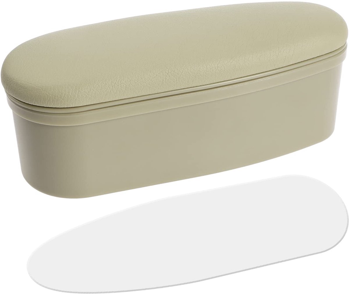 Auto Opbergdoos Verstelbare Elleboog Ondersteuning Multifunctionele Opbergdoos Armsteun Ondersteuning Organizer Deurklink Elleboog Pad 18,5x7,5x7cm Beige
