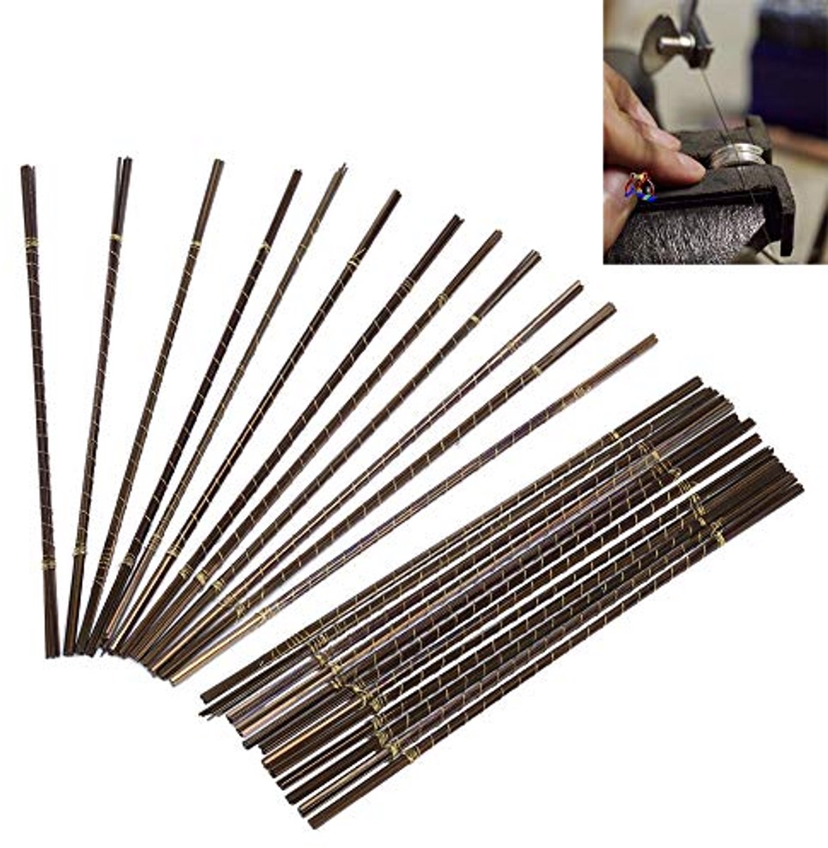 144 stuks zaagbladen van koolstofstaal voor sieraden, zaagbladen met hoge taaiheid voor het zagen van hout, kunststof, schuim en zachte metalen (#0)
