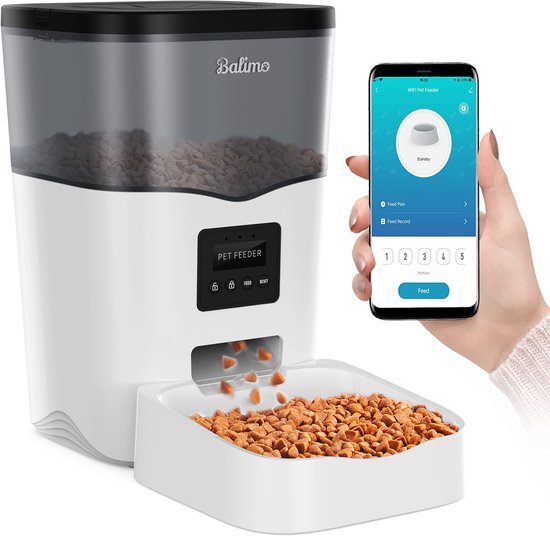 Balimo Automatische voerbak kat en hond 3L - Voerautomaat - Balimo - €49,99
