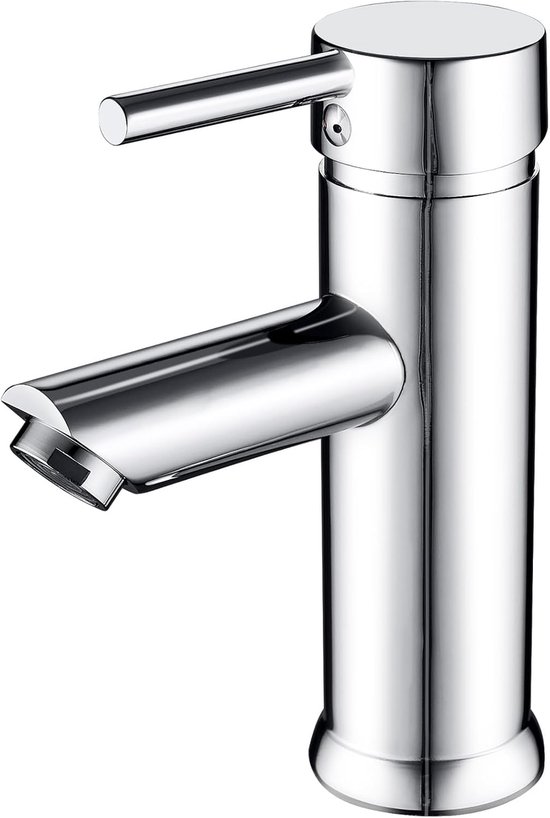 Robinet de salle de bain, mitigeur monocommande de salle de bain, robinet de lavabo moderne, valve en céramique silencieuse, chromé