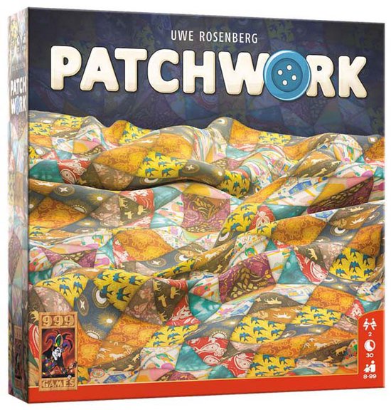999 Games - Patchwork - Twee speler spel - Uitdagende puzzel voor 2!