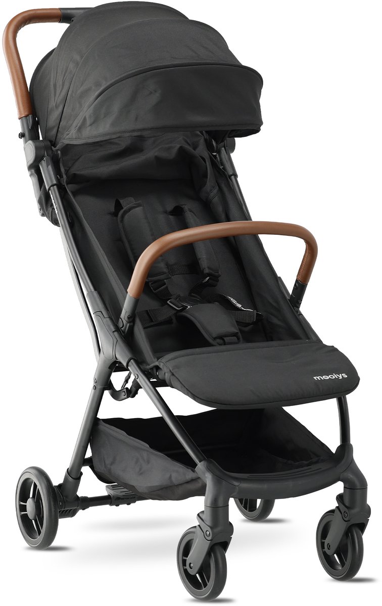 Mooiys Ash Buggy - Compacte buggy - Lichtgewicht Inklapbaar - Zwart – foto 2
