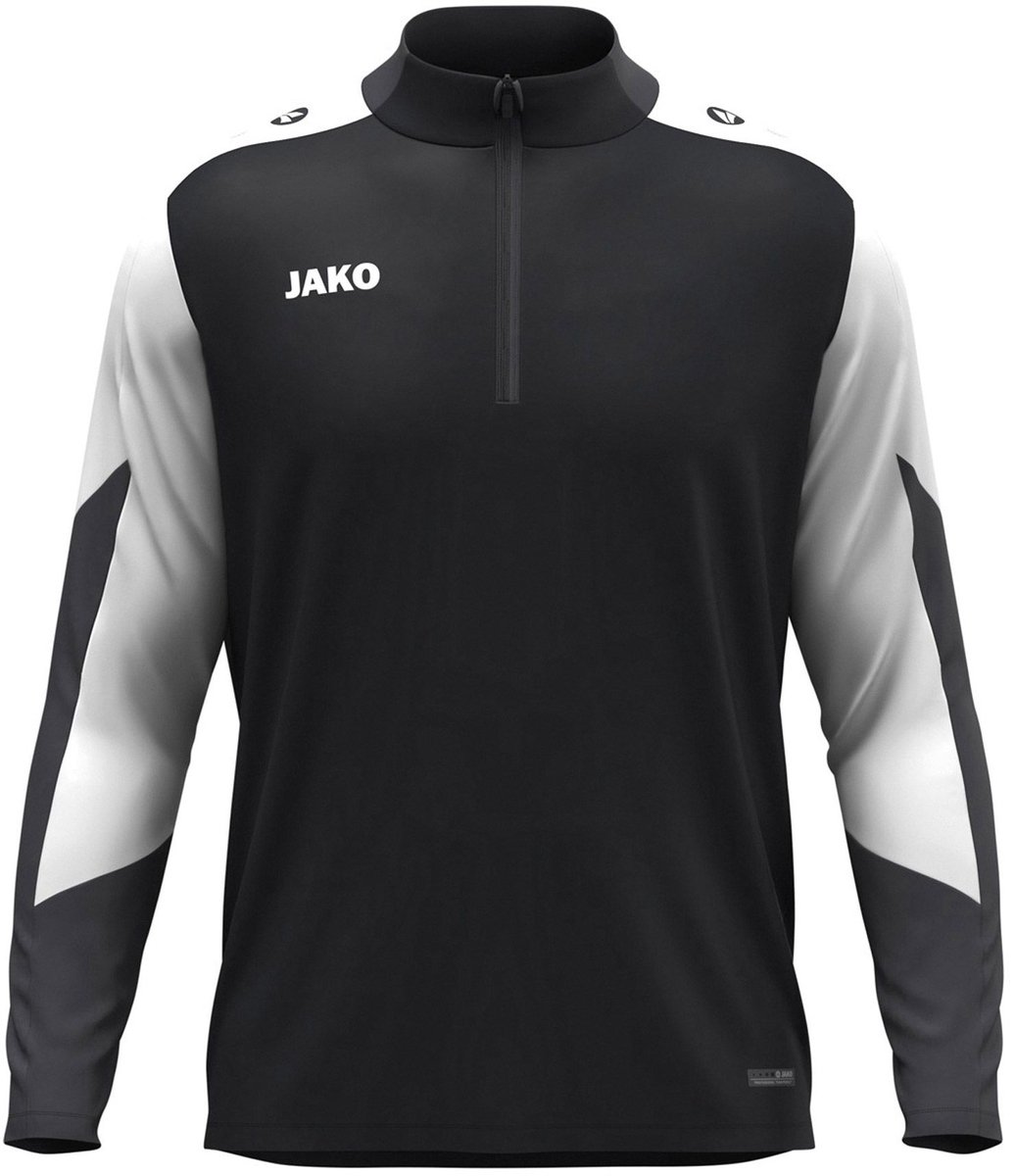 Jako Dynamic Ziptop Heren - Zwart / Wit / Antraciet | Maat: S