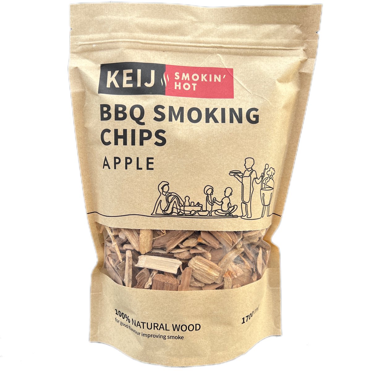 Rookhout Chips Apple - 1700 ml