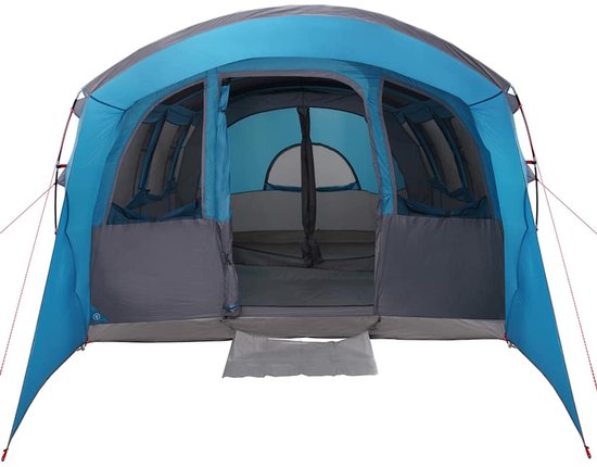 vidaXL - Familietent - met - ramen - Tunnel - Blauw - 8-Persoons - Waterdicht van Vidaxl — afbeelding 3
