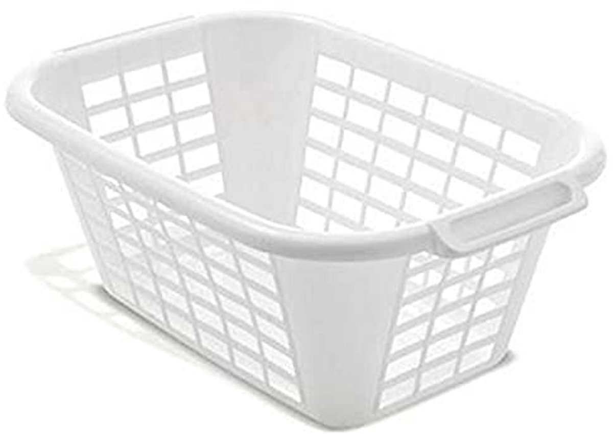 Witte Rechthoekige Wasmand - 1 Pack