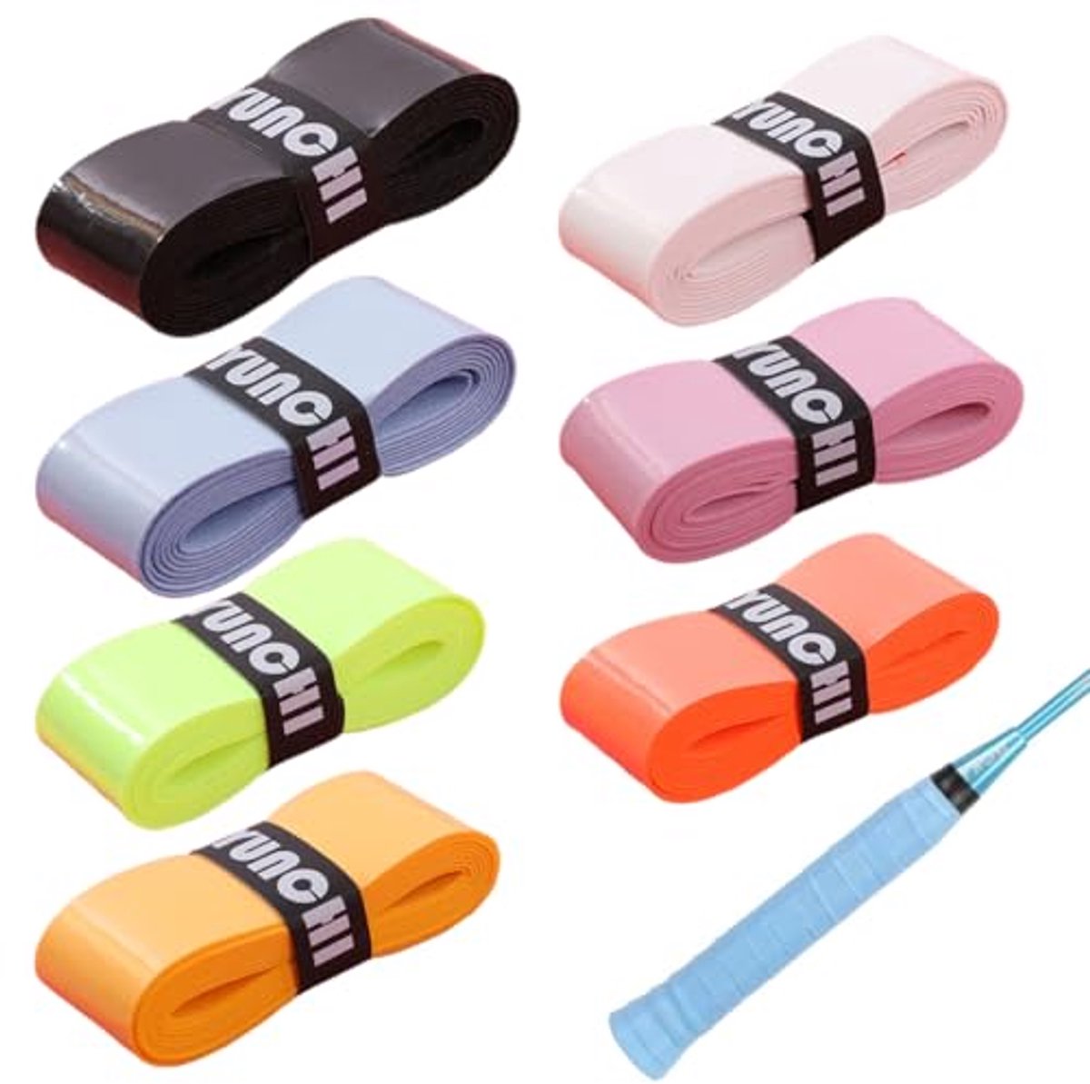 Antislip Racket Grip Tape Set voor Tennis, Badminton en Squash - 7-delig