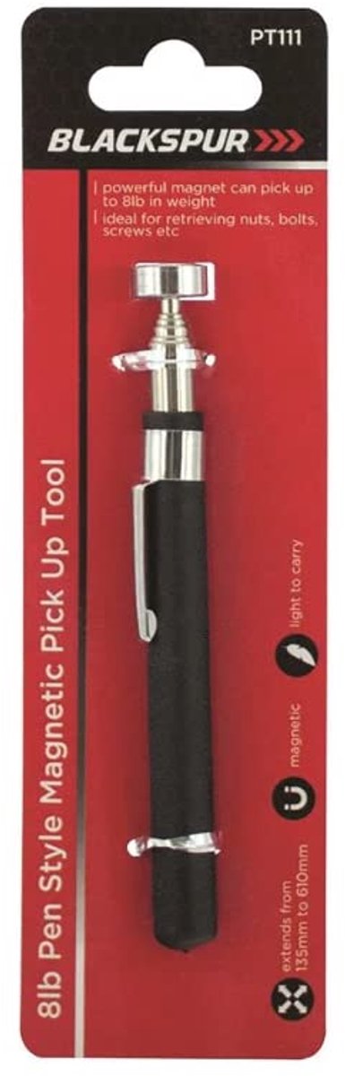 Magnetische Veegmachine - Telescopische Pick-Up Tool 135 tot 610 mm, Lichtgewicht en Compact