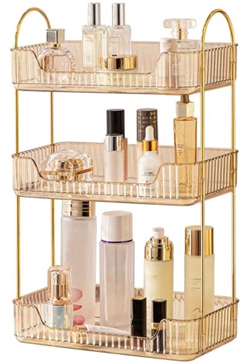 Make-up Organizer met 3 Lagen - Cosmetica Organizer voor Badkamer