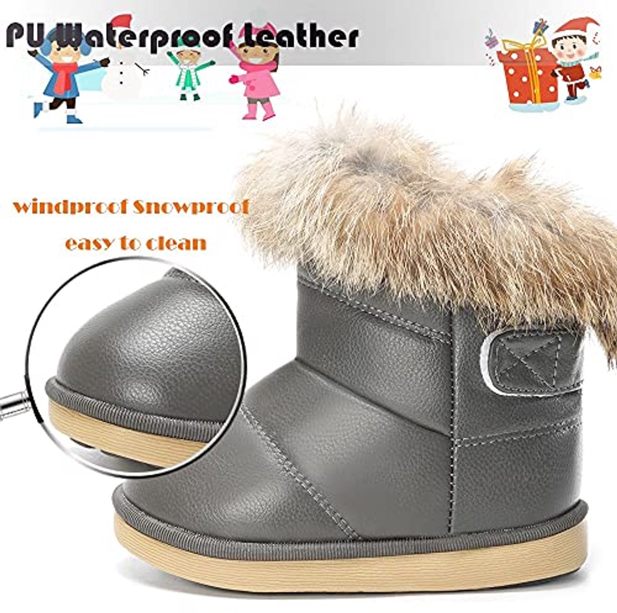 Winterboots voor Kinderen Warme en Comfortabele Sneeuwschoenen voor Kinderen