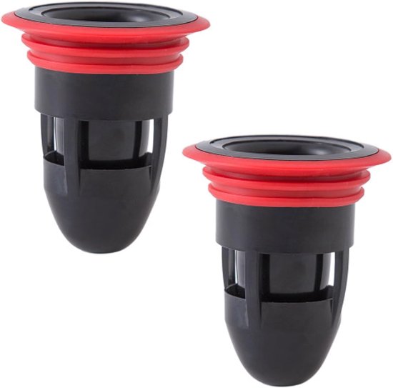 2 stuks geurremmende doucheklep, 35 - 52 mm, geurstop, douche, 33 - 39 mm, vloersifon voor badkamer, geurremmend, vloerafvoer voor douche voor keukens