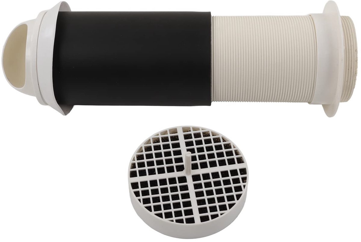 Through Wall Ventilation Kit Ventilation Vent Valve With Screen Mesh Passes Through Wall Air Hood Air Outlet for Home Ventilation Exhaust Hood Exhaust Hood Accessory (75mm(95mm(Perforated 95))