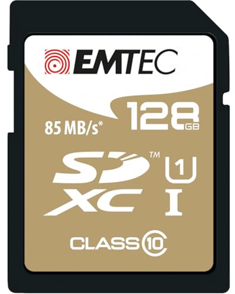 128GB SDXC Klasse 10 Geheugenkaart - Hoge Snelheid, 85 MB/s