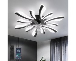 Dimbare Plafondventilator met Verlichting en Afstandsbediening – 78 cm Modern Ontwerp, 6 Snelheden voor Zomer en Winter