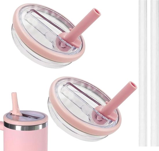 3 stuks roze striklinhoezen voor Stanley Cups, herbruikbare Stanley