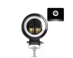 XEOD LED Werklamp wit met angel eye - 12V t/m 30V - Multifunctioneel - Auto - Boot - Vrachtwagen - Motor - 1 stuks met beugel en montage materialen
