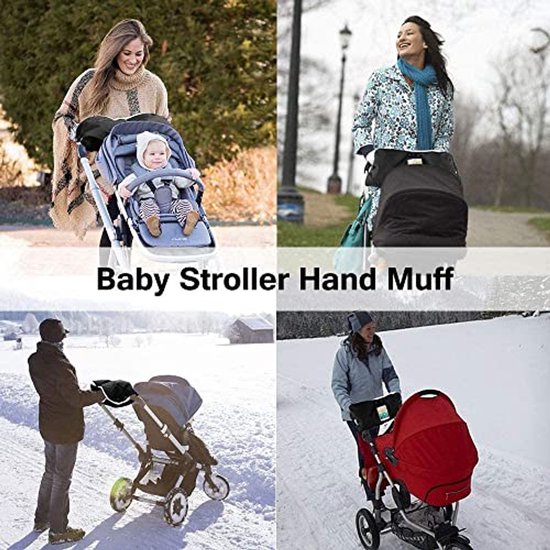 Handwarmer voor Kinderwagens met Telefoonvak - Waterdicht en Winddicht, Universele Afneembare Kinderwagenmof van Merkloos — afbeelding 2