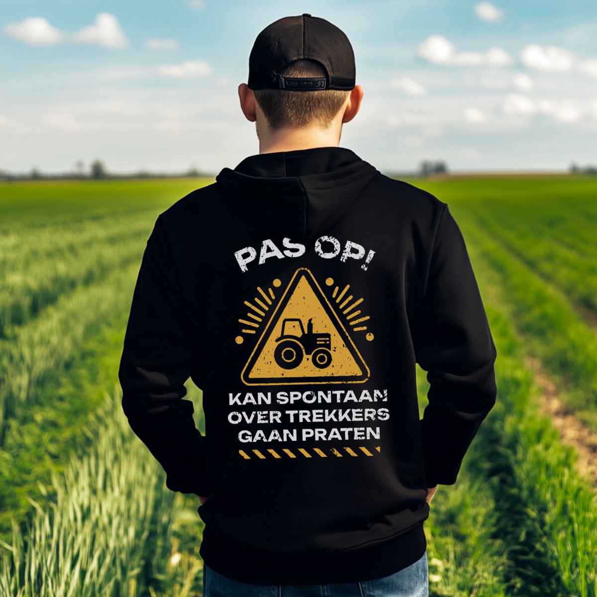 AGRIFANS® Over Trekkers Praten - Heren Hoodie - M