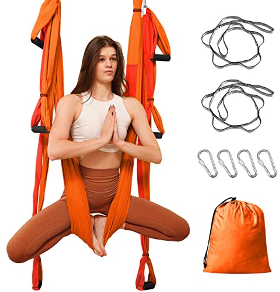 Hangmat voor luchtyoga - Schommelhangmat voor anti-zwaartekrachtyoga - Tot 300 kg capaciteit