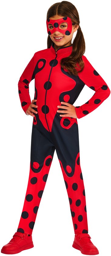 Miraculous Ladybug Kinderkostuum - Rubies - Maat 5-6 Jaar